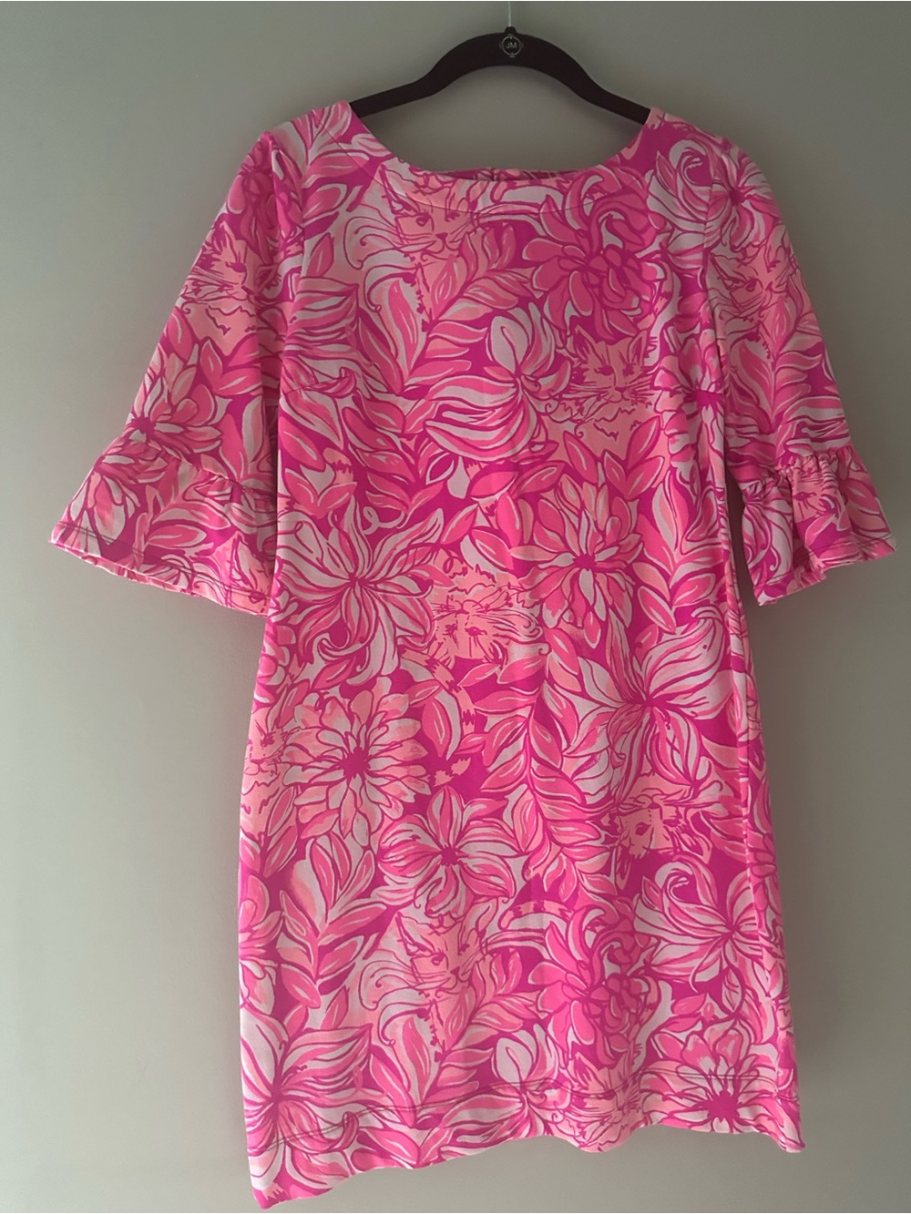 Wore once! Lilly Pulitzer Bright Pink Floral Shift Dress